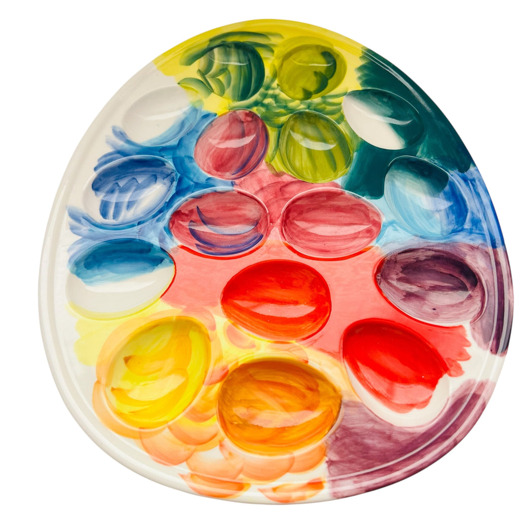 Anthropologie Rainbow Deviled Egg Platter