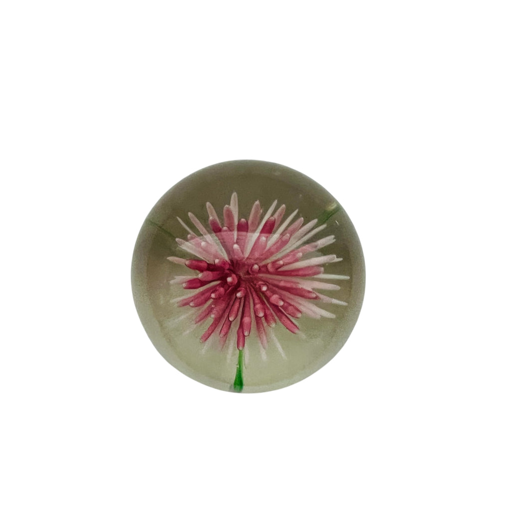 Art Glass Flower Water Lily Paperweight