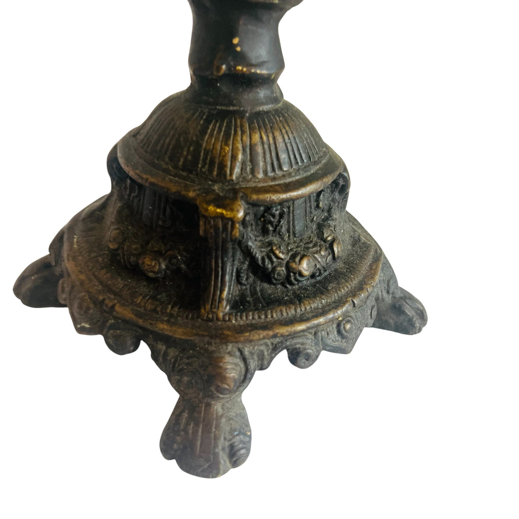 Antique Ornate Double Handle Vase -