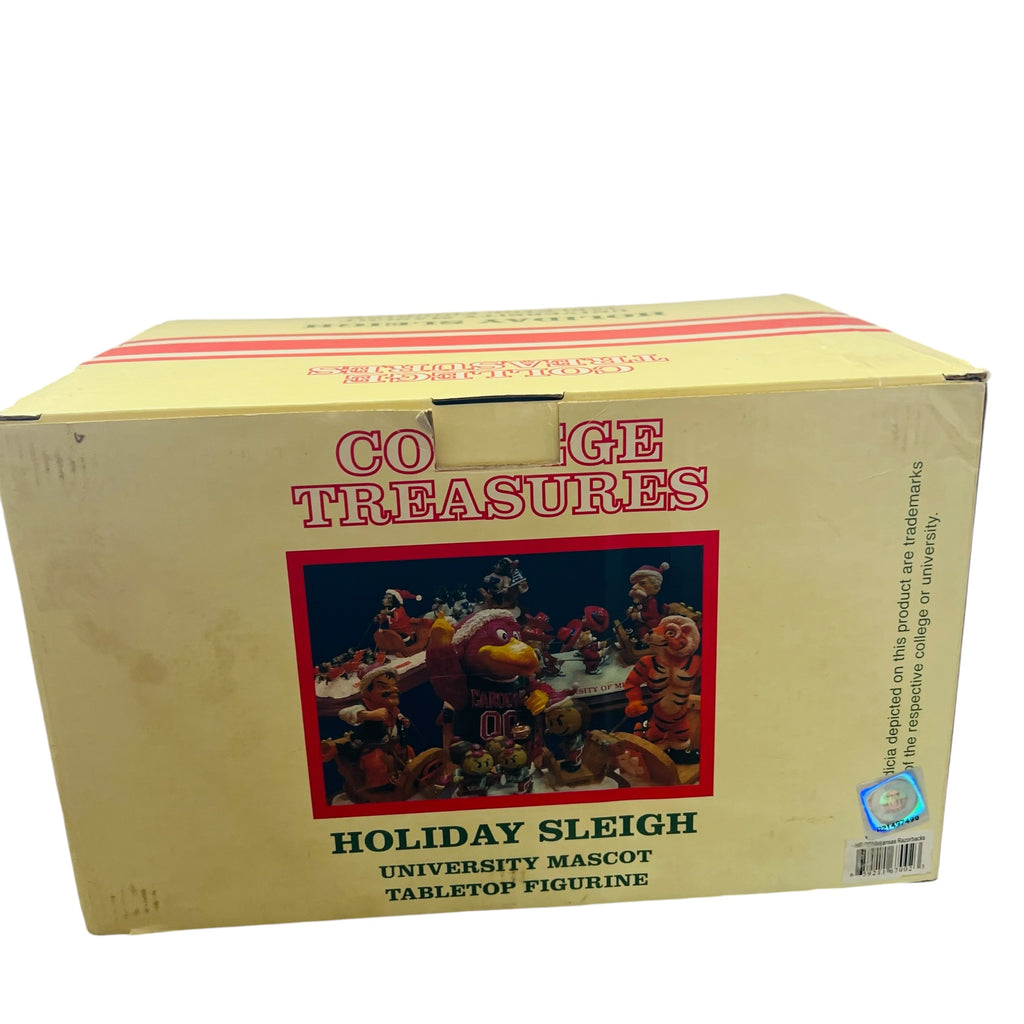 Slavic Treasures Arkansas Razorbacks Holiday Sleigh Figure