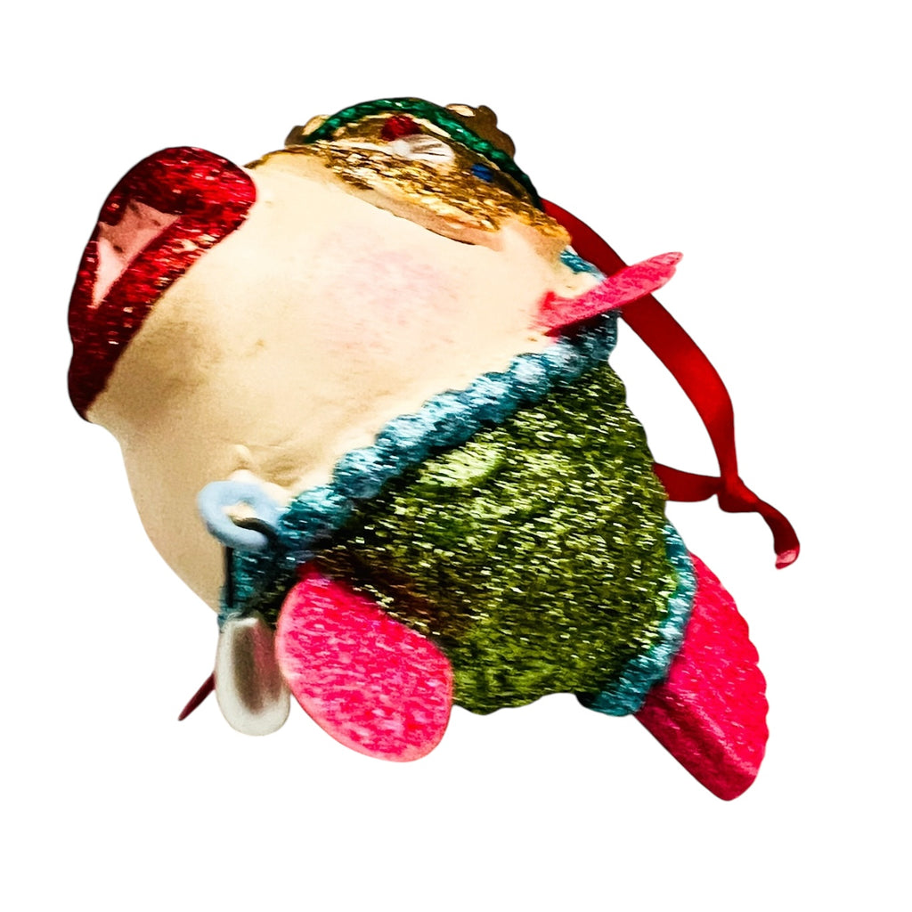 Kathrine's Collection Kissing Fish Royal Crown Christmas Ornament