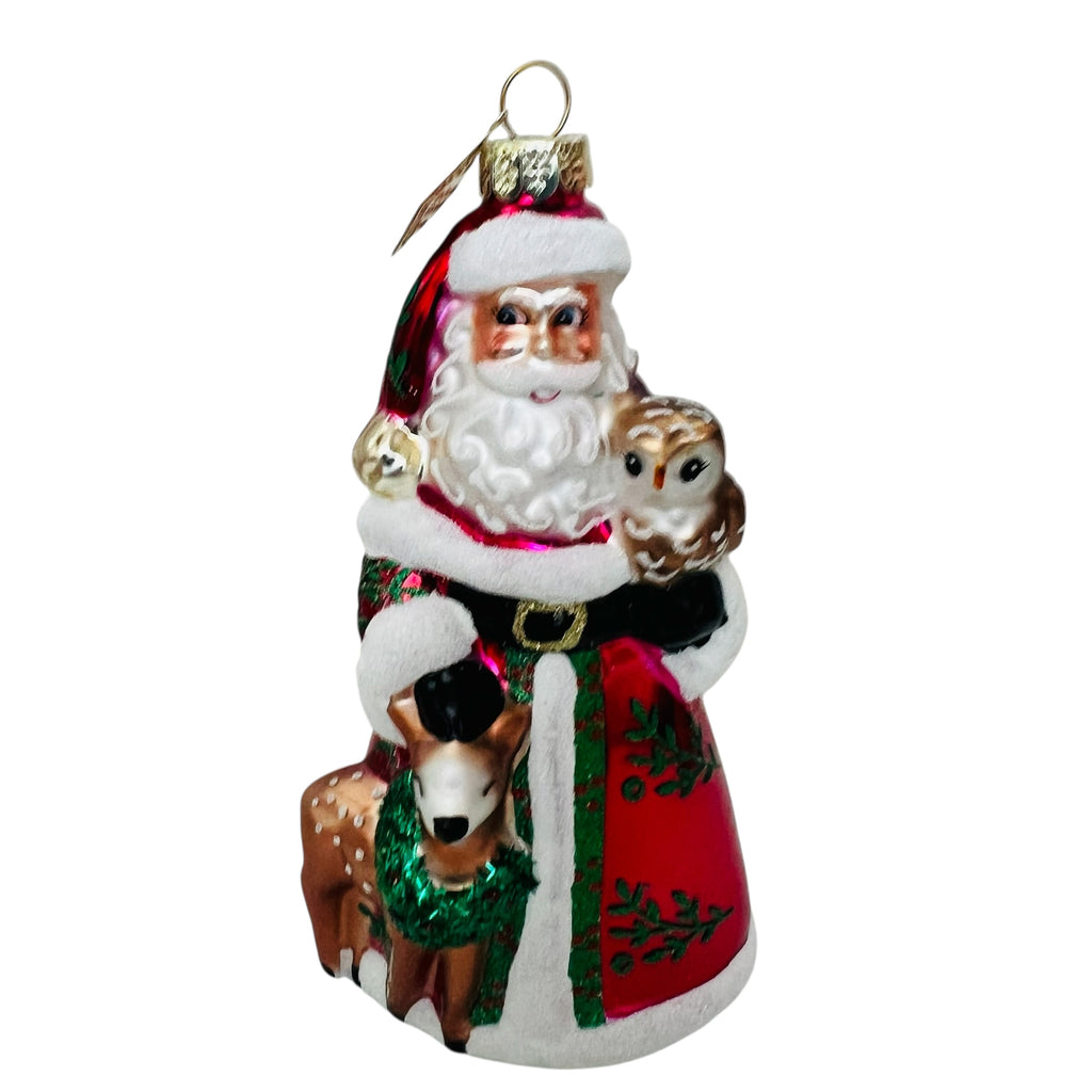 Christopher Radko Sparkle Bright Christmas Santa Ornament