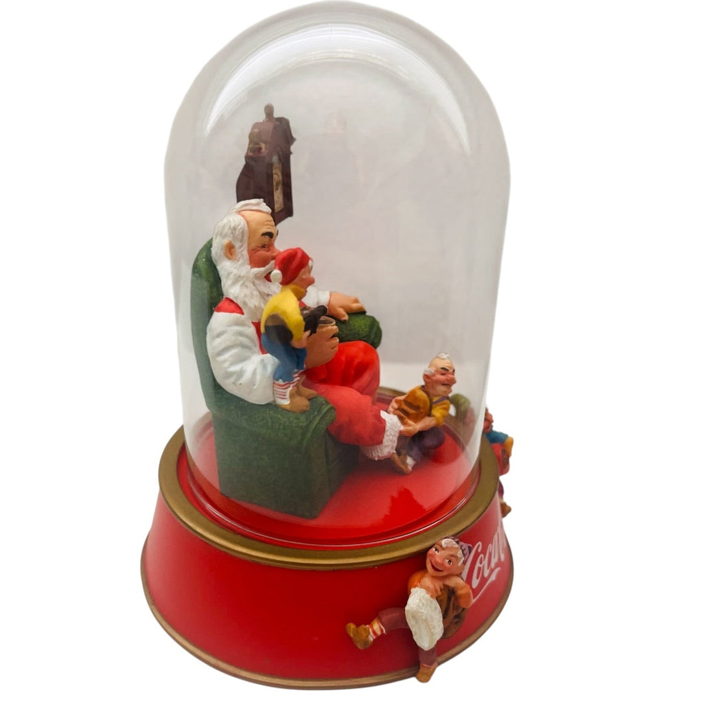 Coca Cola Company A Merry Christmas Calls for Coke Franklin Mint Santa Dome