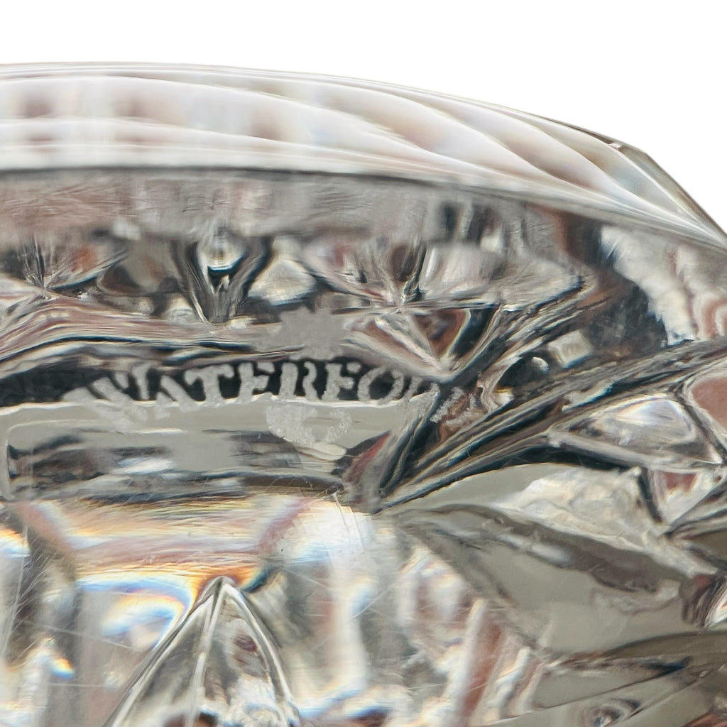 Waterford Crystal Glass Bethany Pillar Candle Stand Holder