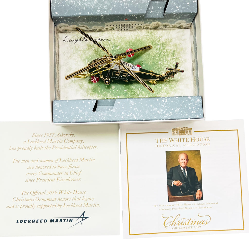 THE WHITE HOUSE Christmas 2019 Eisenhower Helicopter Ornament