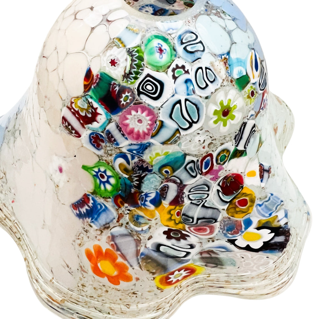Vintage Murano Made In Italy Glass Millefiori Lamp Shade