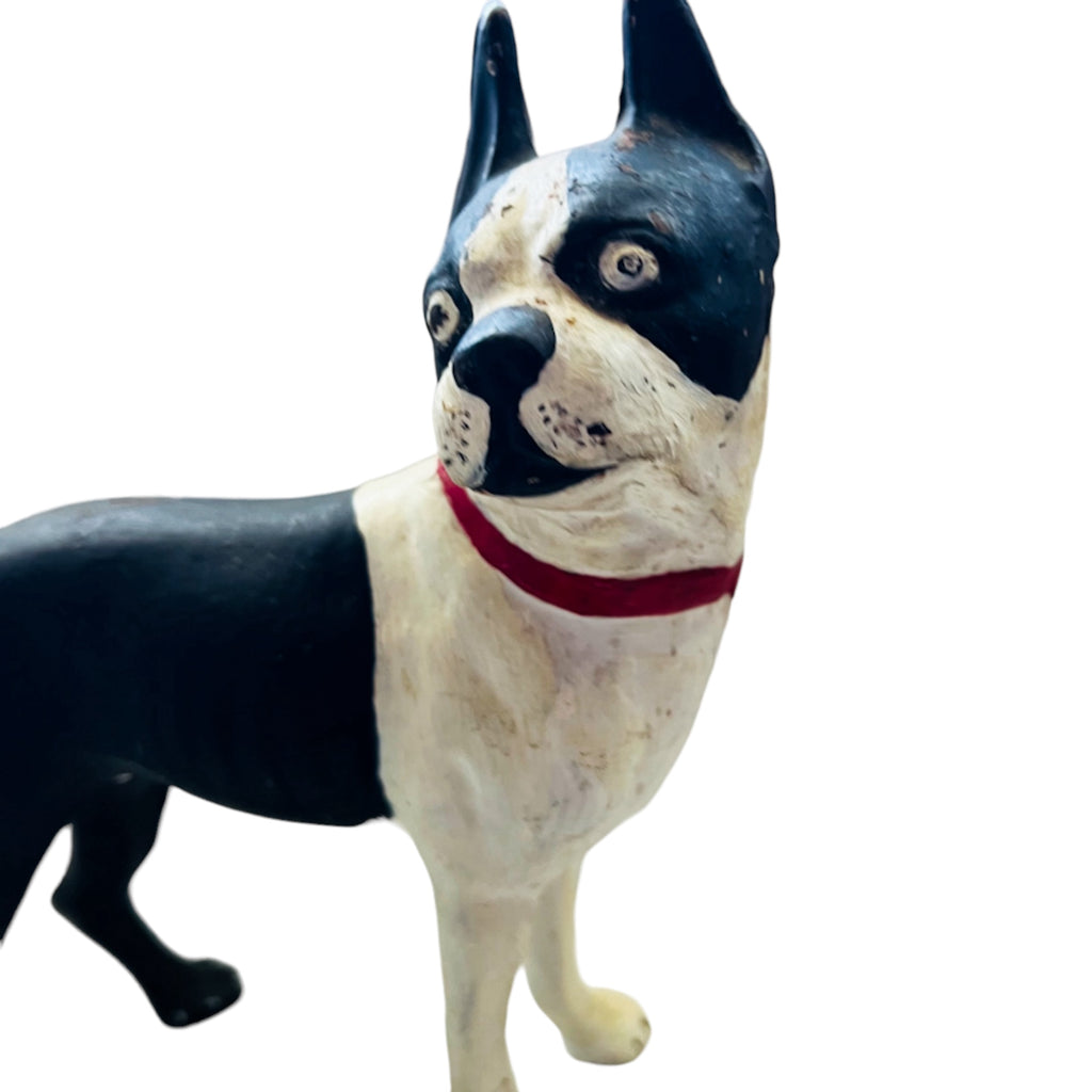 Antique Cast Iron Boston Terrier Doorstop