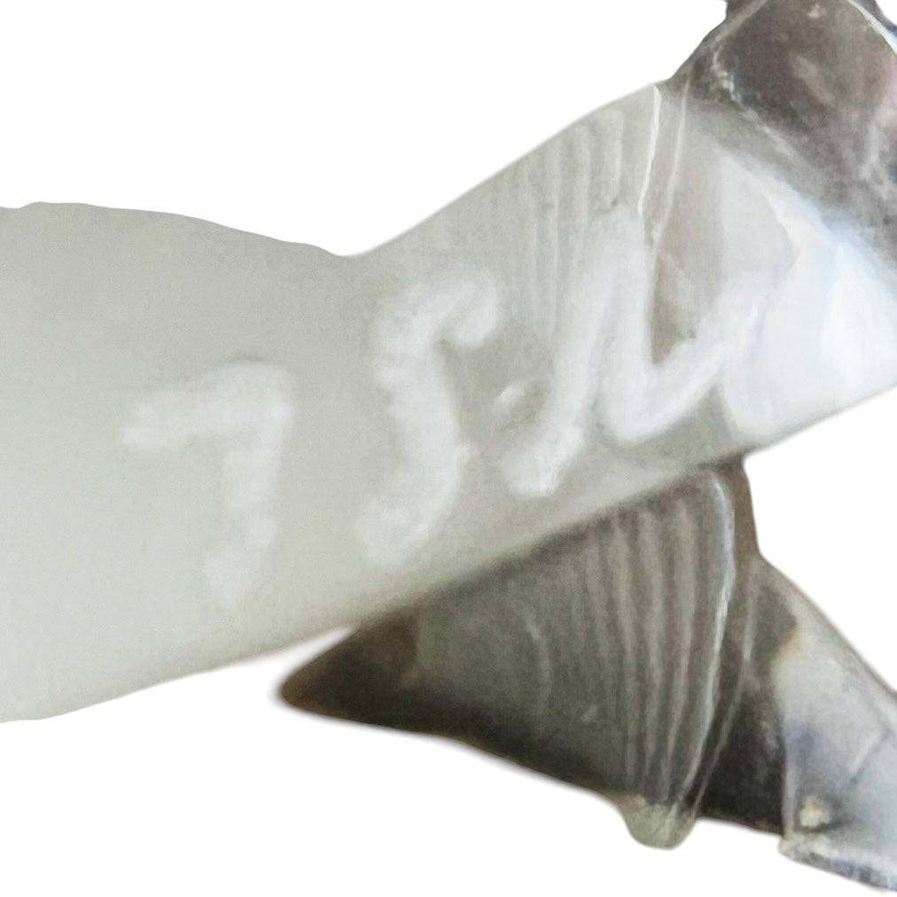 Vintage Retro MCM Mid Century Modern Minimal Clear Glass Square Ashtray