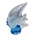 Vintage Blue Angel Fish Hand Blown Glass Controlled Bubble Figurine