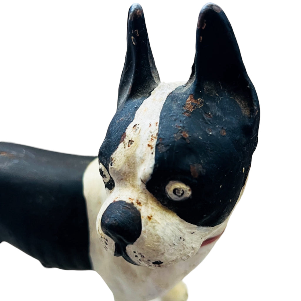 Antique Cast Iron Boston Terrier Doorstop