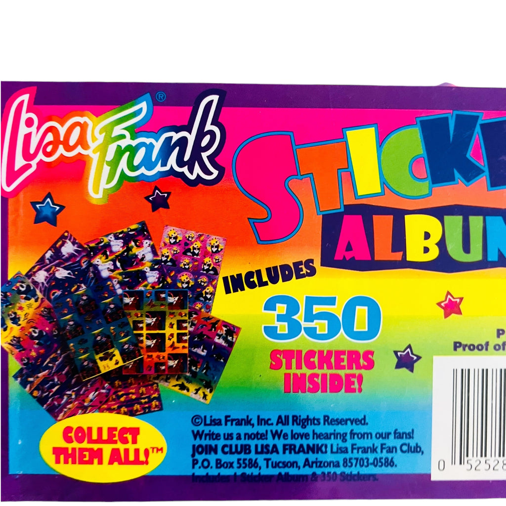 Vintage Lisa Frank Markie Unicorn Moon My Sticker Collection 3 Ring Binder