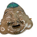 Shirokiya Mask Japanese Ceramic Face Mask On Wood Hanging Japan