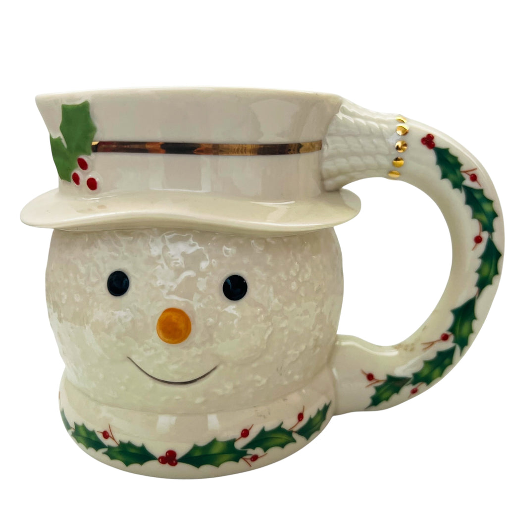 LENOX Festive Holiday Snowman Mug