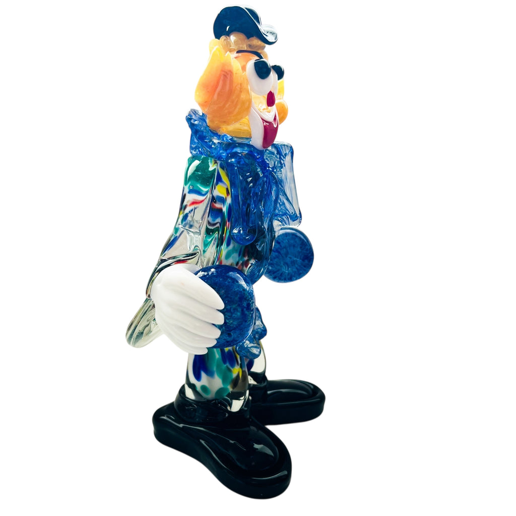 Vintage Murano Art Glass Hand Blown Clown Figurine