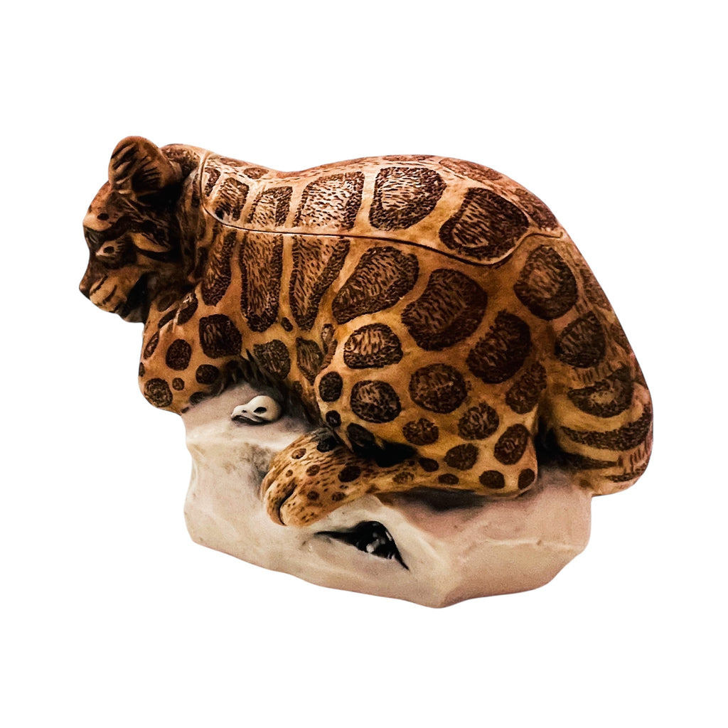 Harmony Kingdom "Sweet Spot” Leopard Box Figurine