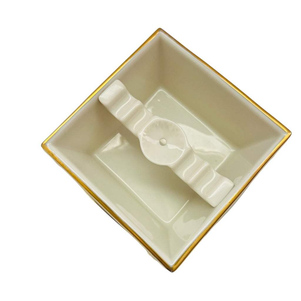 Vintage Lenox Designer Collection Horse Stallion Gold Mid Century Modern Ashtray