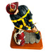 Vintage Red Hats of Courage Pressure Point Firefighter Figurine