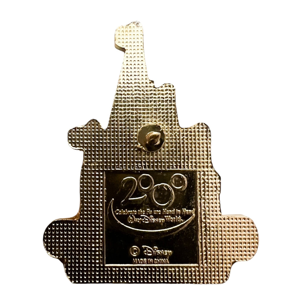 Walt Disney World WDW Gold Magic Kingdom Castle Mickey Mouse Pin