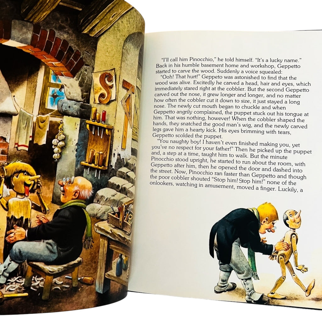 Vintage Story of Pinocchio and Other Tales by Tony Wolf and Peter Holeinone Book