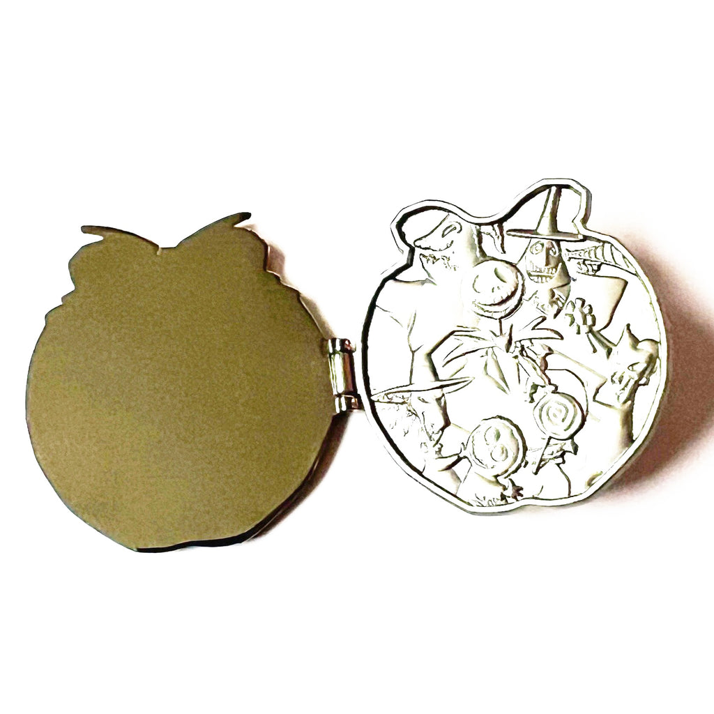 Disney Nightmare Before Christmas Jack Skellington Hinged Glitter Pin