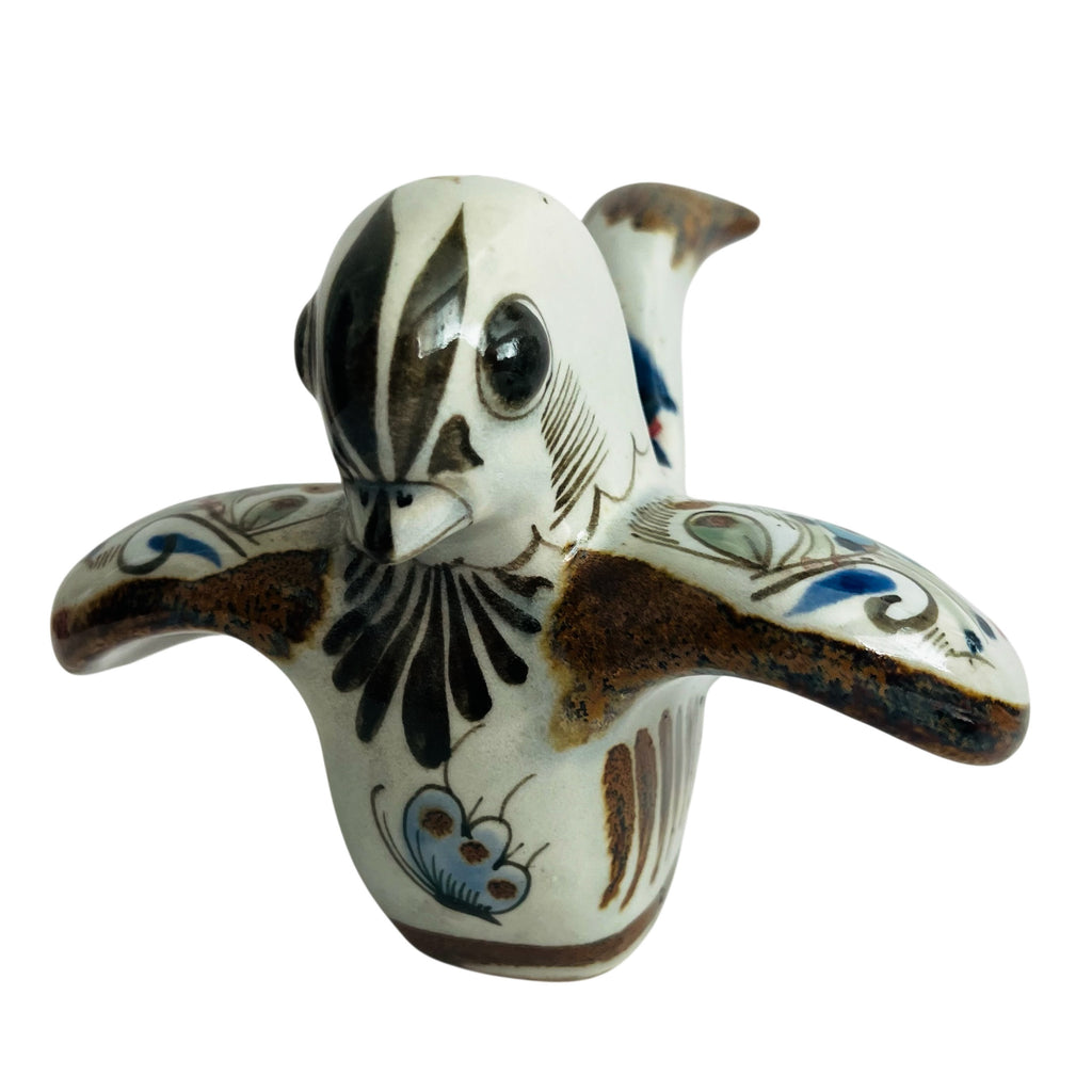 Vintage KE Ken Edwards Bird Signed Mexico Pottery Bird