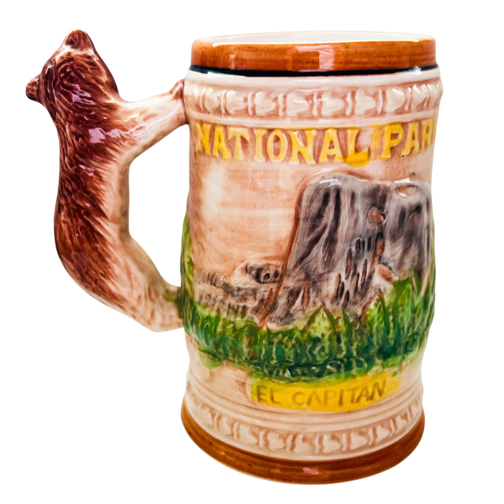 Vintage Yosemite Half Dome El Capitan Bear Handle Mug