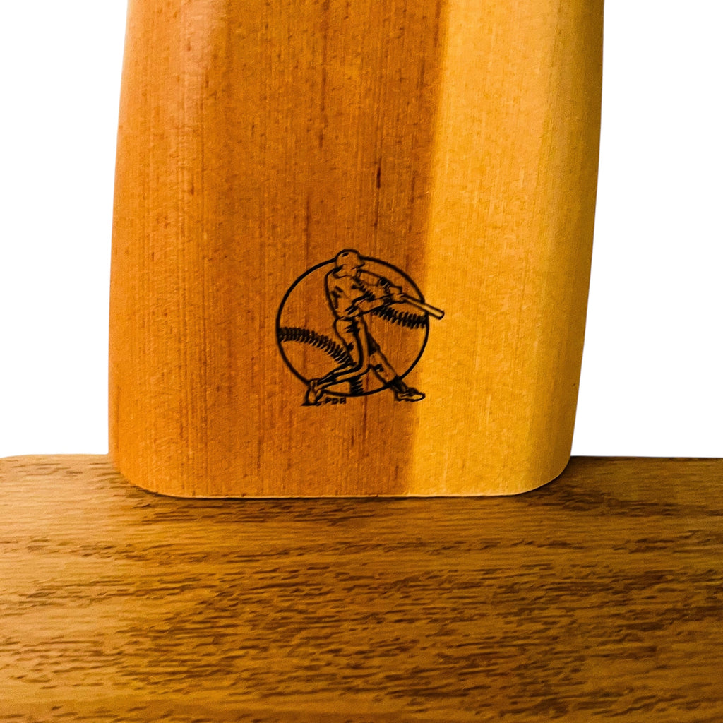 Baseball Diamond Natural Wood Wall Display Shelf