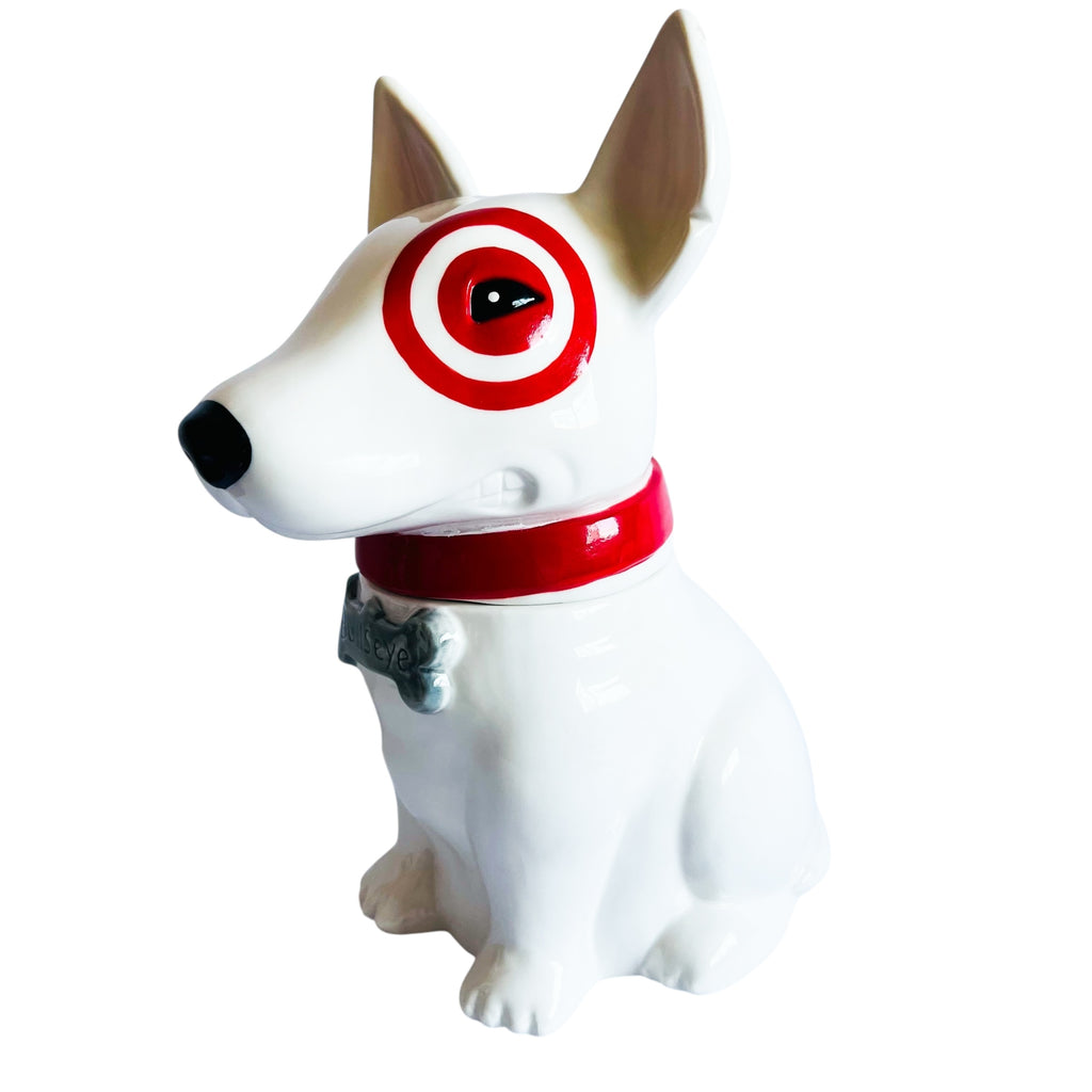Target Employee Only Bullseye Dog Cookie Jar