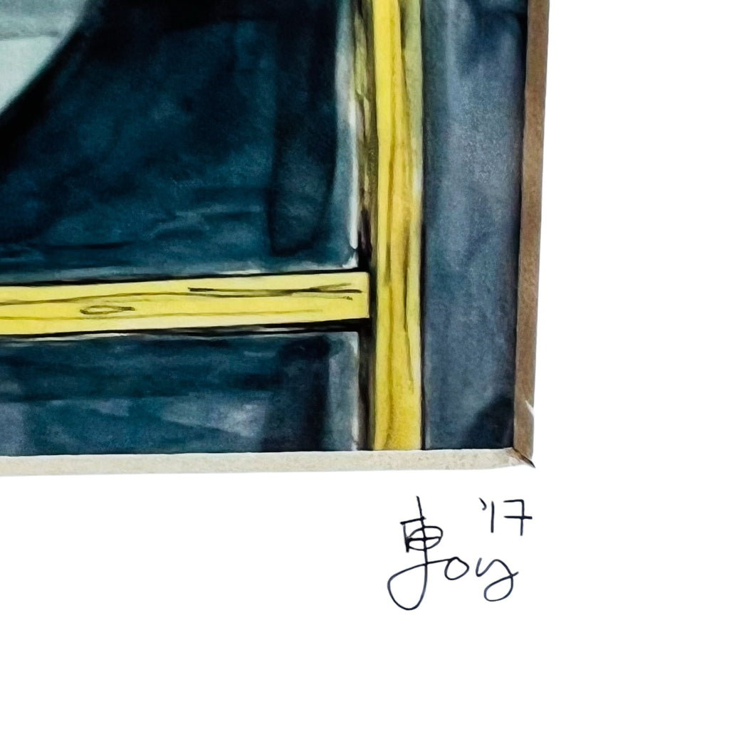 Artist JOY Jake Had A Ladder Wood Framed Signed Art