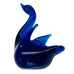 Vintage Cobalt Blue Glass Hand Blown Swan Figurine