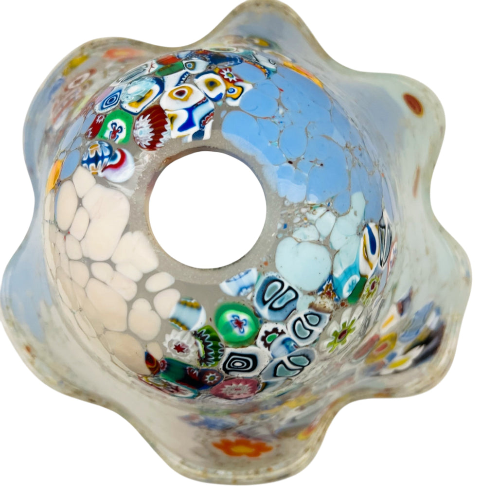 Vintage Murano Made In Italy Glass Millefiori Lamp Shade