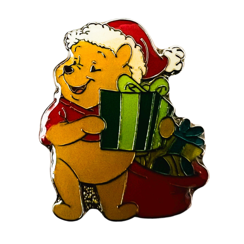 Disney Winnie The Pooh Holiday Through The Holidays Christmas Pin