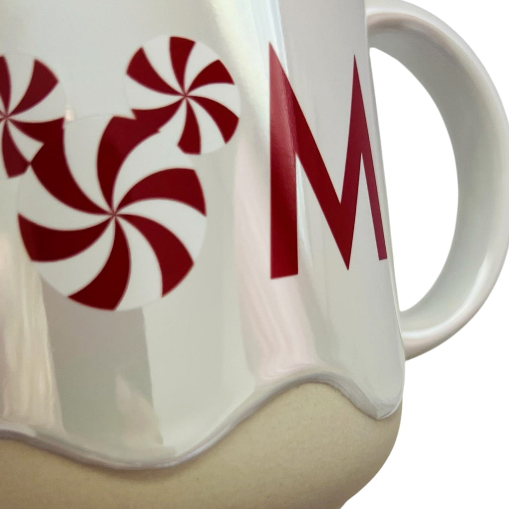 Disney Parks Mickey Home Peppermint Swirl Holiday Coffee Mug