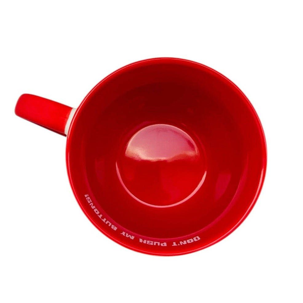 Disney Inside Out 2 ANGER "Don't Push My Buttons!"Ceramic Coffee Tea Mug