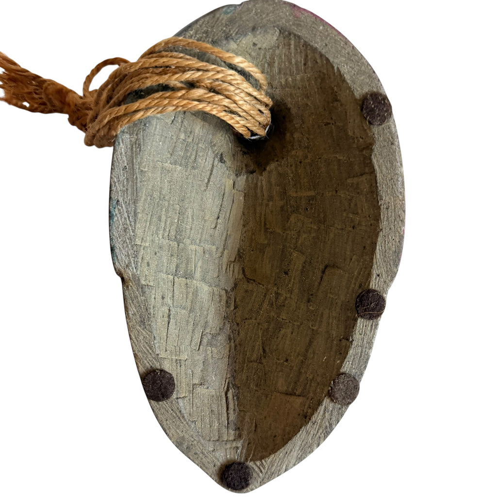 Vintage Tribal Stone Mask Wall Art
