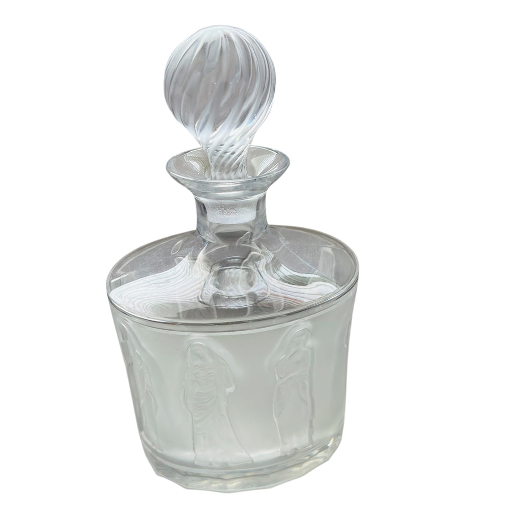 Vintage Lalique Femmes Crystal Decanter with Stopper