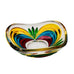 Vintage Murano Italy Glass Trinket Dish Hand Painted Bowl