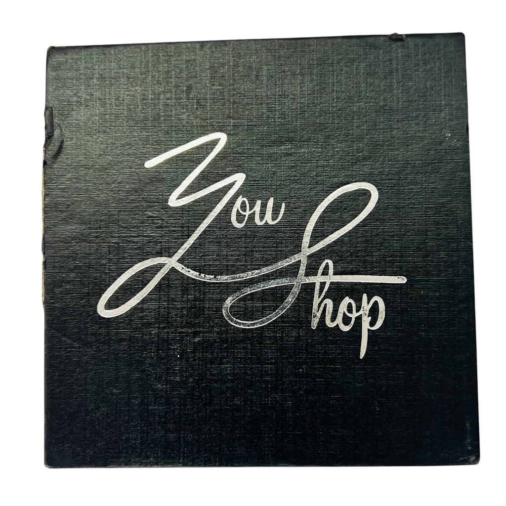 YouShop Silver Rim Black Coasters