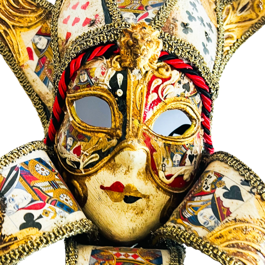 Joker Handmade Paper Mache Masquerade Mask Wall Hanging Decor