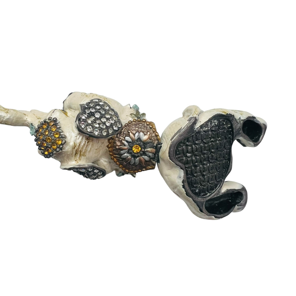 Vintage Fenton Amber Hobnail Glass Bell