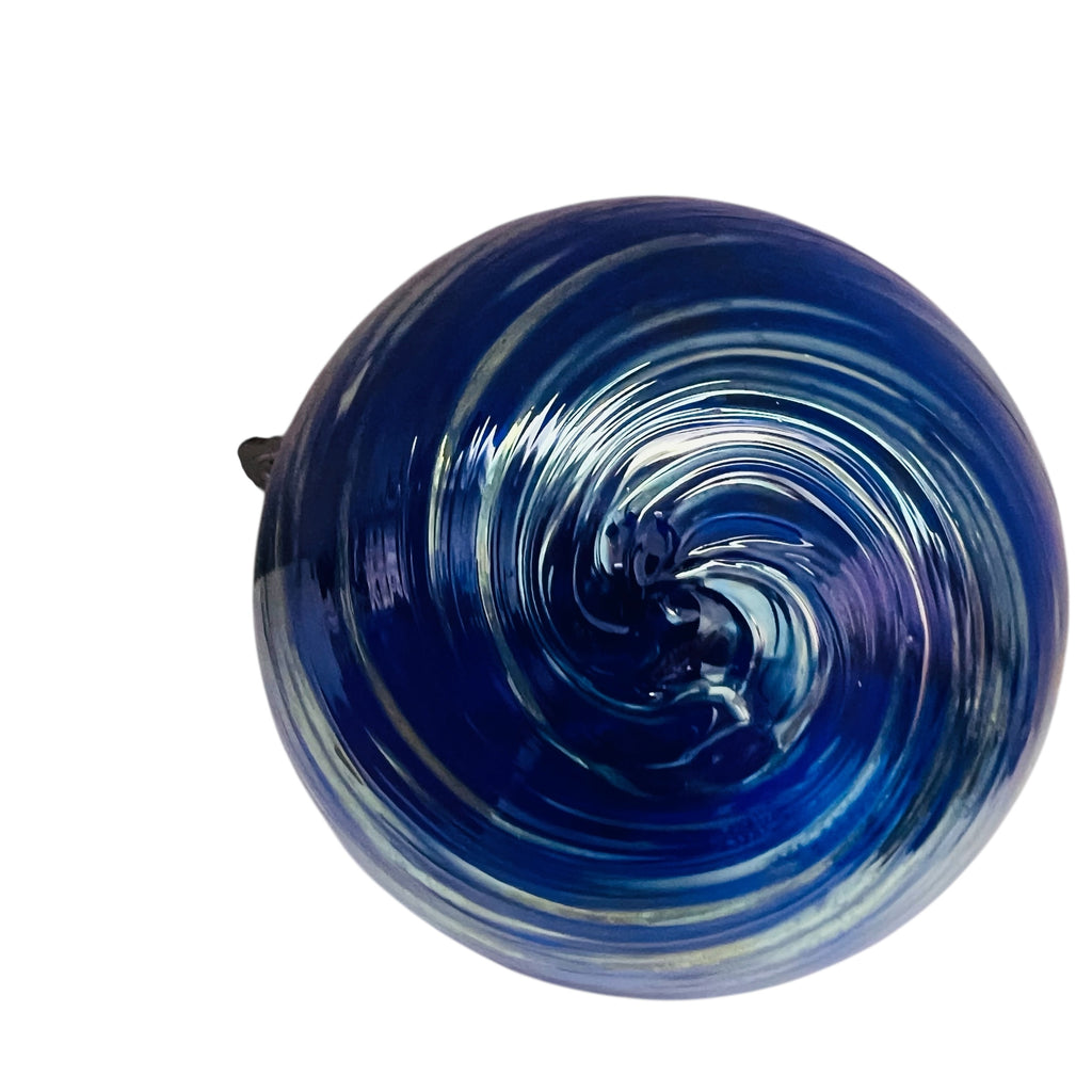 Studio Art Glass Michael Trimpol Silvery Moon Ornament