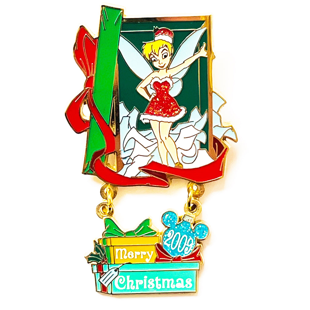 Disney Merry Christmas 2009 Tinker Bell Santa Hat LE 4000 Ornament Pin