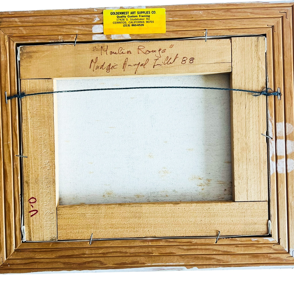 Vintage Paris MOULIN ROUGE Canvas Wall Art