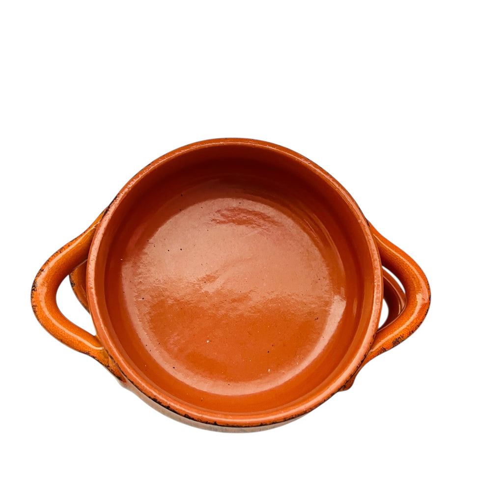 Vintage Terracotta Italy Orange Glazed Bowls