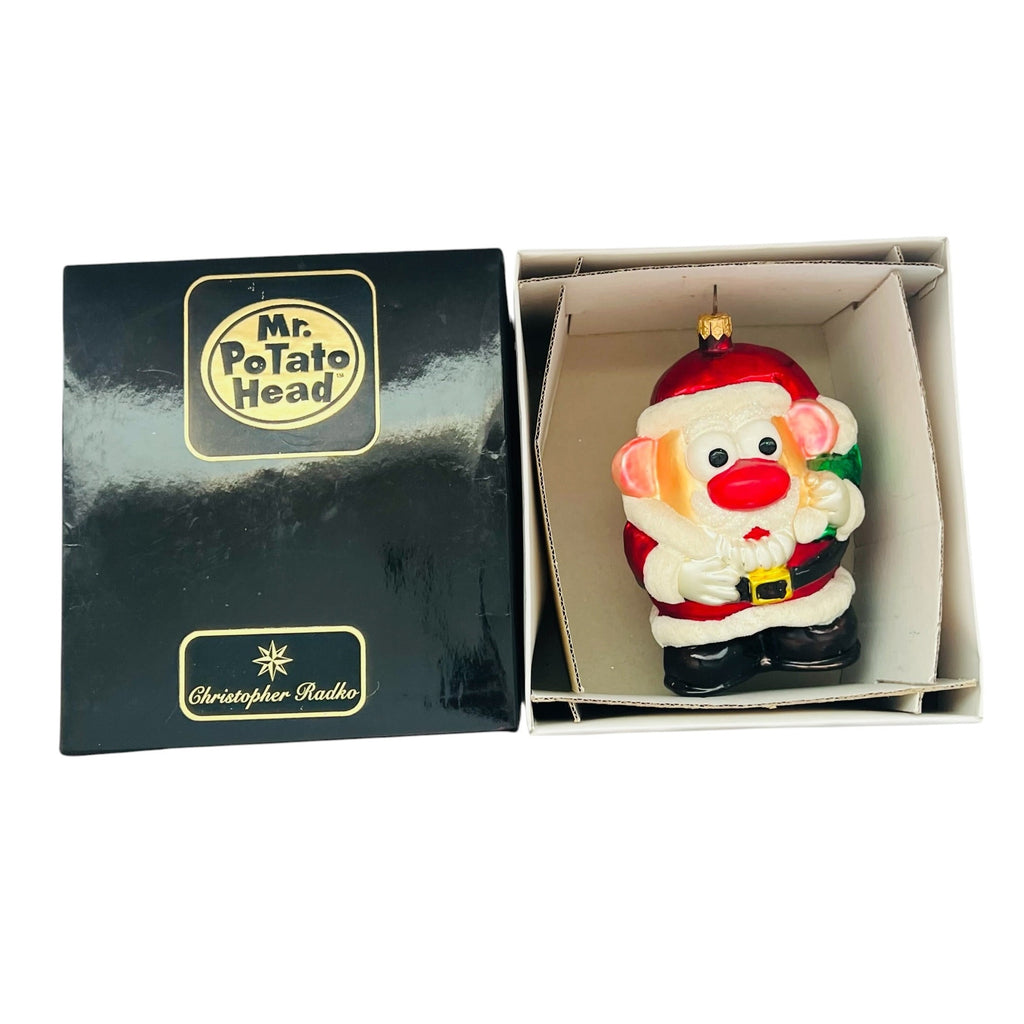 Vintage Christopher Radko Christmas Mr Potato Head Santa Ornament