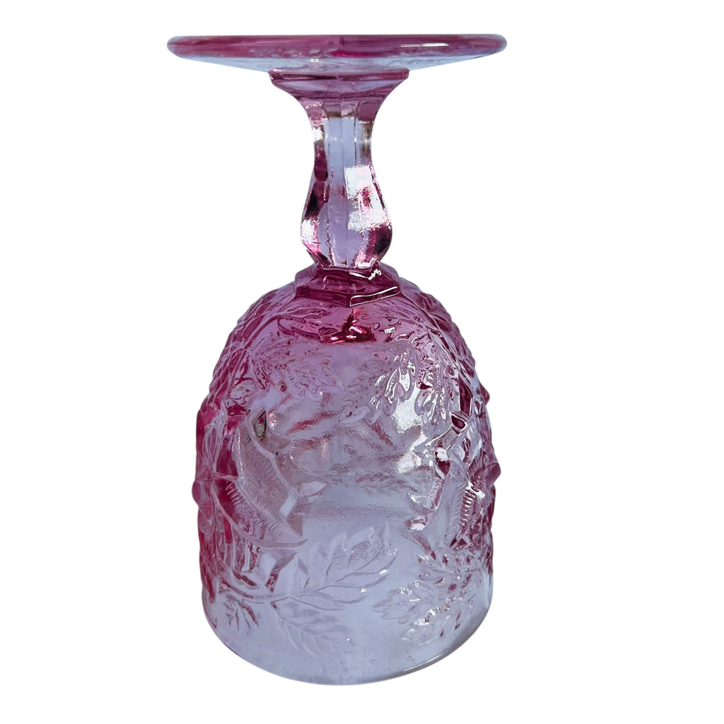 Madonna Inn Wild Rose Pale Pink Goblet Drinking Glass