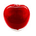 Vintage Heart Hand Blown Sommerso Method Bright Red Bud Vase