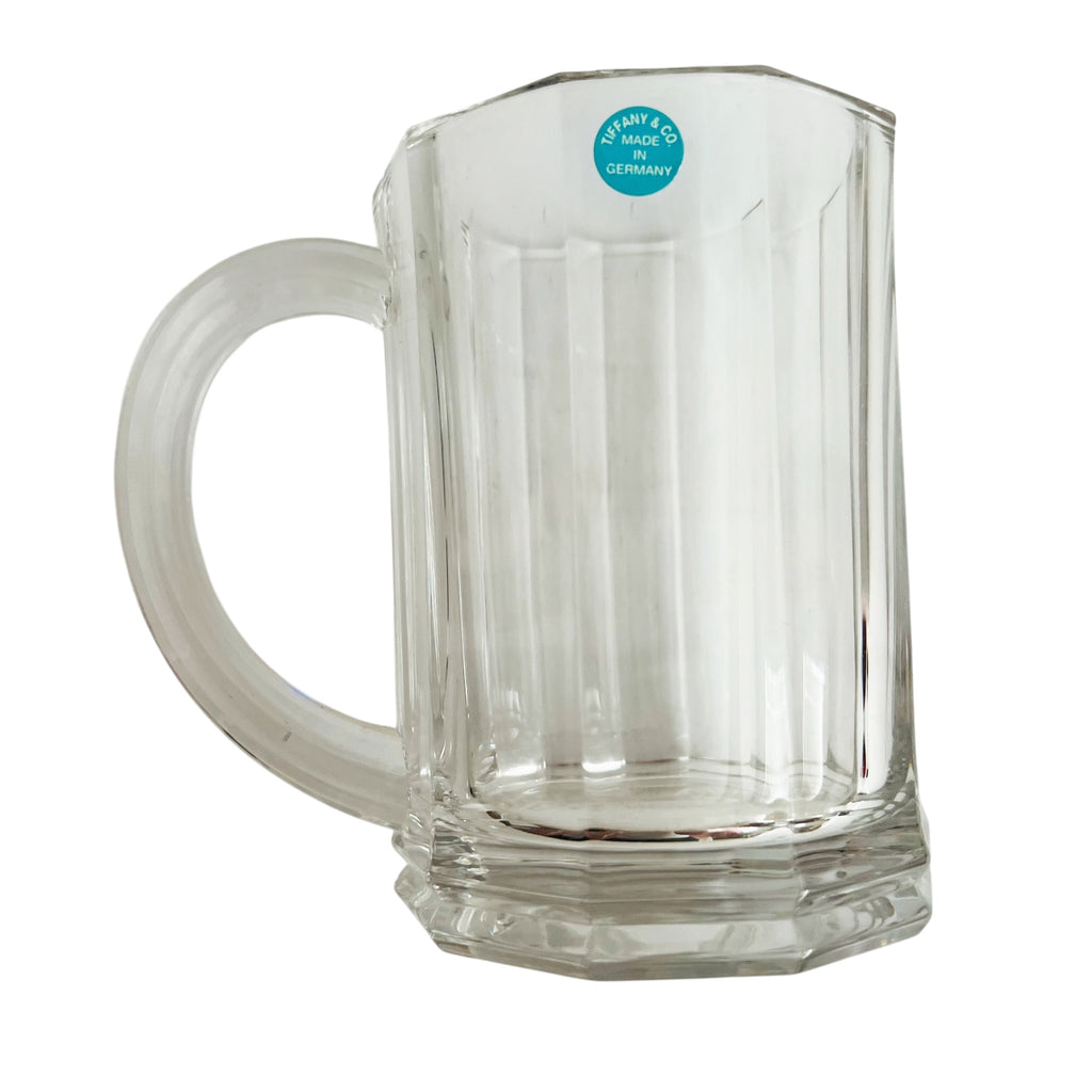 Tiffany & Co. Crystal Paneled Beer Glass Mug
