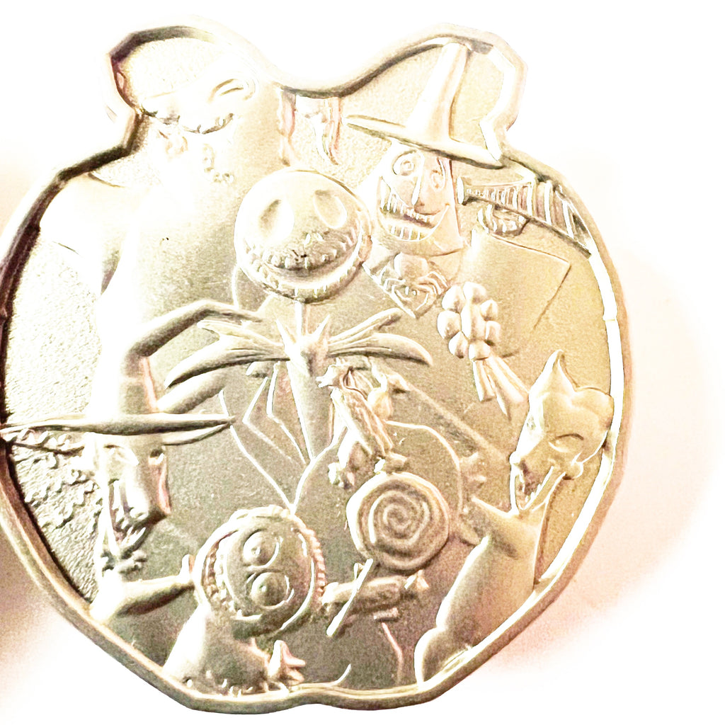 Disney Nightmare Before Christmas Jack Skellington Hinged Glitter Pin