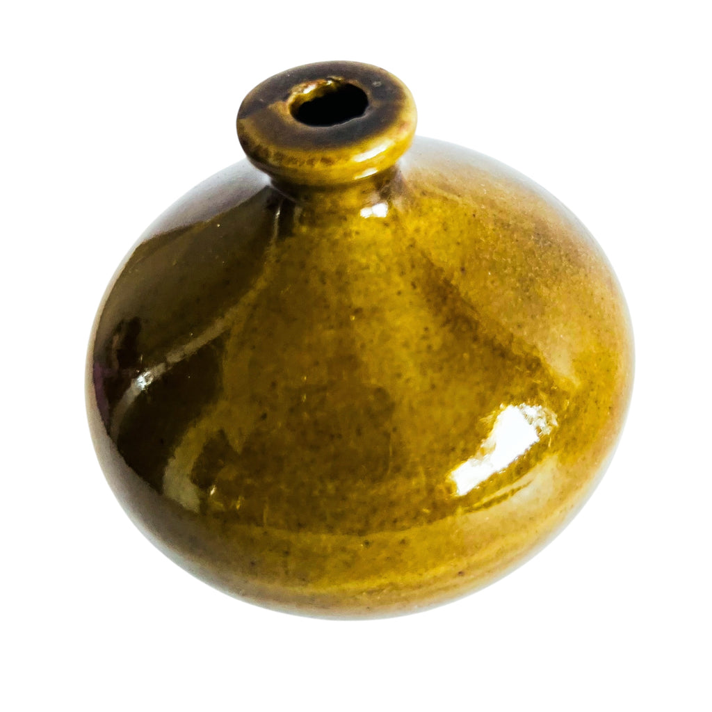 Vintage JAPAN Art Pottery Mid-Century Modern Studio Ceramic Miniature Bud Vase